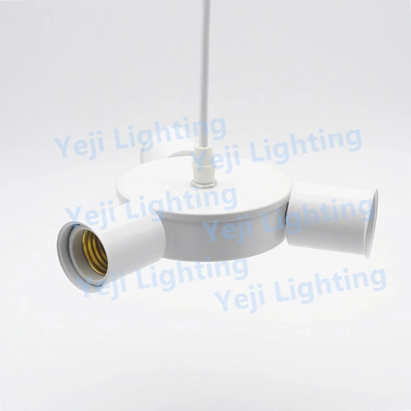 Ceiling Light American Iron metal Art Loft Ceiling Lamp E27 ceramic lamp holder base for chandelier led pendant light fittings