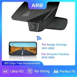 Car DVR for Dodge Durango 2021-2026 and Chrysler Pacifica 2018-2026, ARB Original Factory Style 4K 2160p Dash Cam