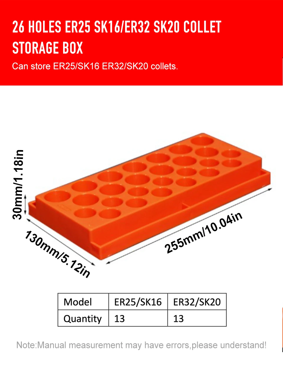 D4-16MM fräser fräser koffer cnc aufbewahrung sbox er16 er20 er32 collet aufbewahrung sbox pp werkzeug halter organisator cnc bearbeitungs zentrum – Detail 8