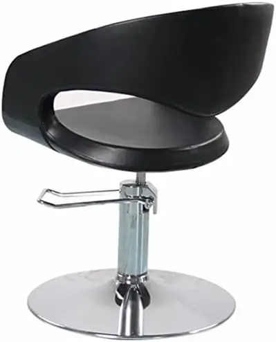 كرسي الحلاق كرسي صالون لمصفف الشعر كرسي تصفيف هيدروليكي كلاسيكي لمصفف الشعر باللون الأسود #5