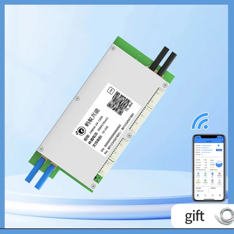 ANT SMART BMS 10S-32S 36V 200A 300A 16S 20S 24S Built-in Bluetooth APP Software LiFePo4 Li-ion LTO Battery Protection Board PCM