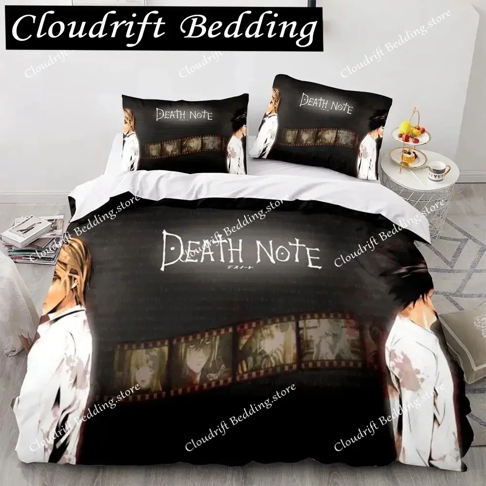 

3d Print Anime Death Note Bedding Set Single Twin Full Queen King Size Bed Set Adult Kids Bedroom Duvet Cover Sets Birthday Gift