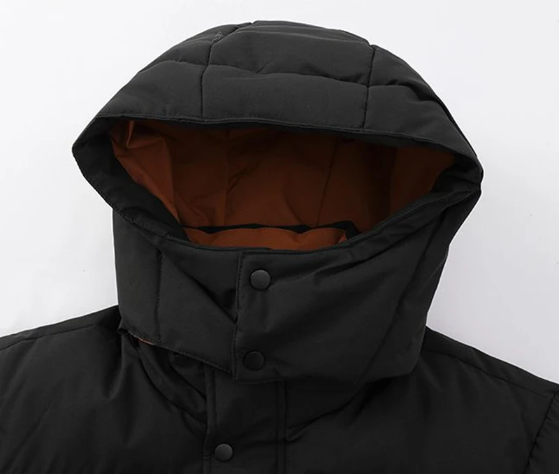 Men Plus Size Hooded Cotton Coat L-8XL Winter Thickened Warm Puffer Jacket for Big Tall Guys 140kg Casual Versatile Trendy Style