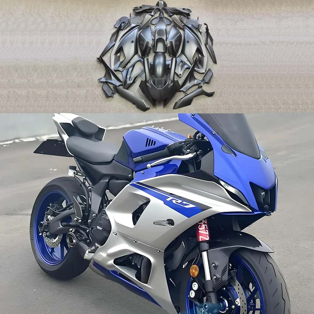 Pre-drilled Injection Fairings Kit  Kit Bodywork for YAMAHAYZF R7 YZF-R7 2022-2024 Matte Black
