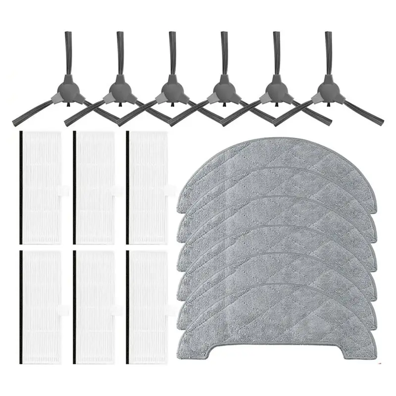 

ABAH-For KUANLITU G1 Боковая щетка, HEPA-фильтр, тряпка для швабры, аксессуары для робота-пылесоса