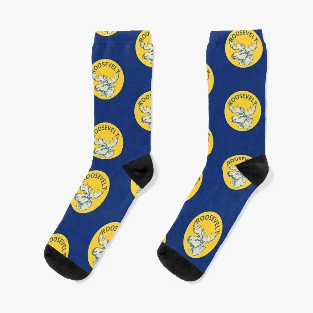 Teddy Roosevelt Bull Moose Party Socks sport snow sheer football Socks Male Women's