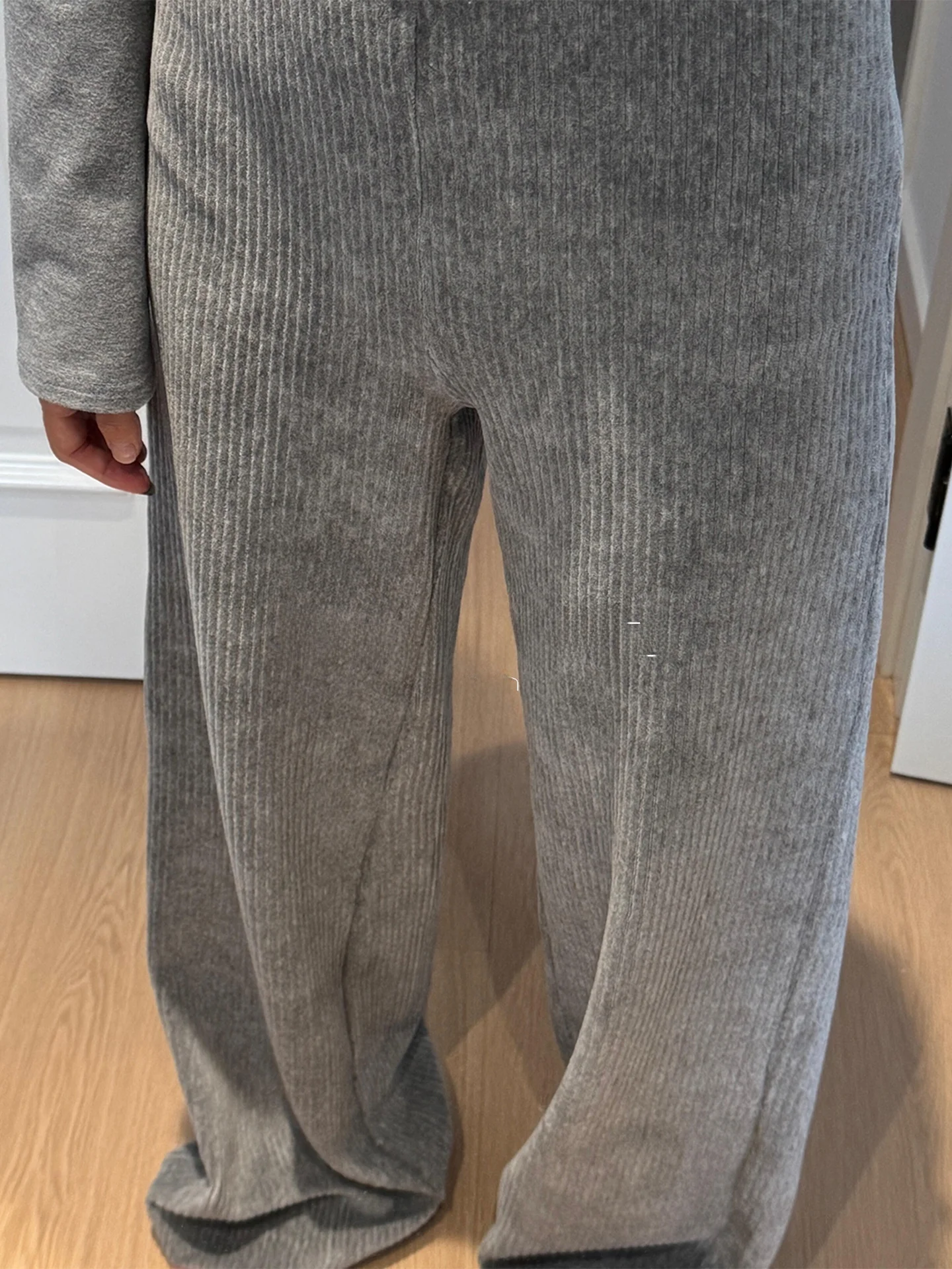 

Rouje Kefss High Waist Corduroy Casual Pants Loose Comfortable Versatile Floor-Length Pants Autumn Season Ladies Fashion