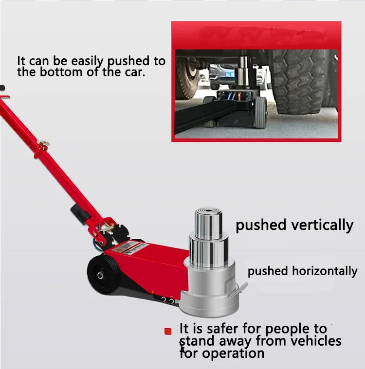 Factory Direct Air Hydraulic Truck Jacks Repair Lift Jacks 100T Pneumatic Truck Lifting Jack