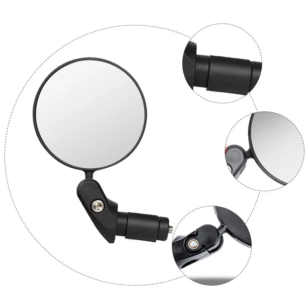 

Foldable Bike Rearview Mirror Multi Angle Adjustable High Brightness Convex Reflective Handlebar Mirror Cycling Safety Equipment