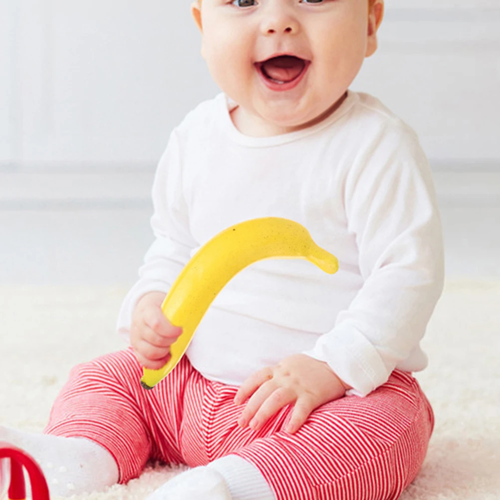 

5 Pcs Realistic Banana Props Artificial Fruit Decor Lifelike Simulation Early Teaching Photography Film Fake Banana Model