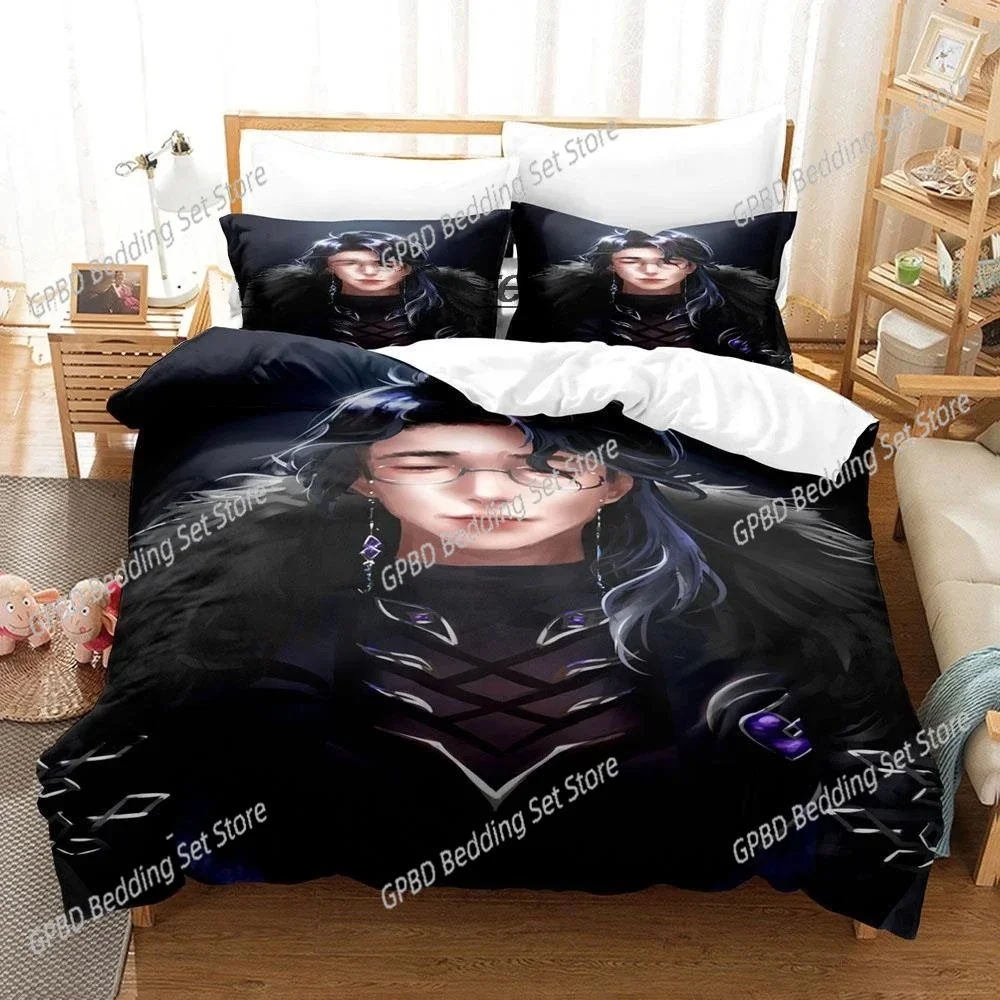 

2024 Kawaii Genshin Impact Pantalone Single Twin Full Queen King Size Aldult Boys Bedroom Duvet Cover Sets Cartoon Bedding Set