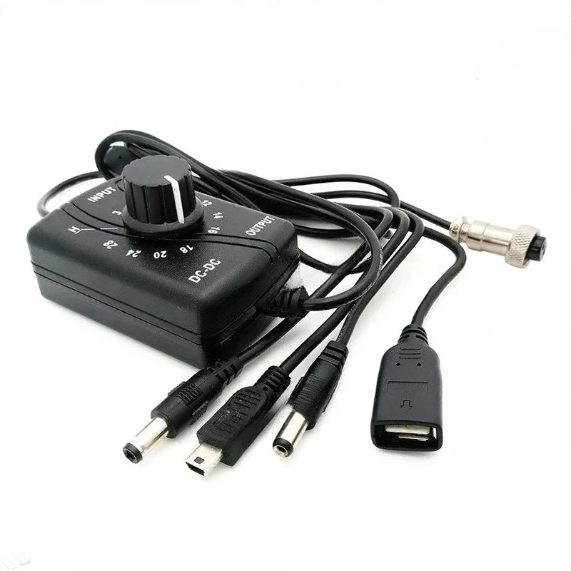 

DC-DC Voltage Regulator Conventor 3-28V Electronic Adjustable Adapter