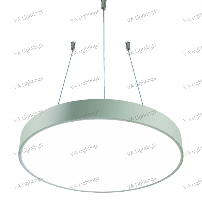 

High Quality full aluminum housing Modern design LED pendant light Supermarket Offices Libraries Round fixture