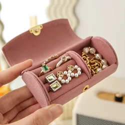 Jewelry Box Beaded Velvet Travel Portable Jewelry Storage Bag Earring Ring Holder Display Jewelry Organizer Mysterious Box