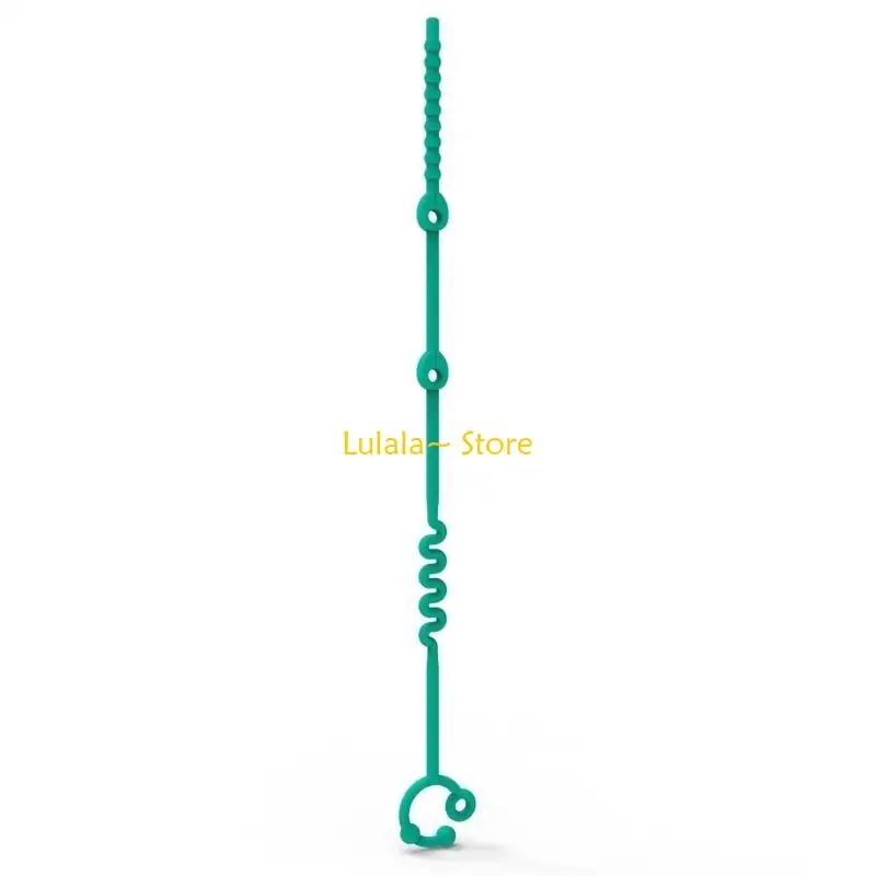 Y4QA Infant Pacifier chain Soft Silicone Cup Catcher Toy Retainer Flexible Teether Chain Comfortable Leash for Baby Gear