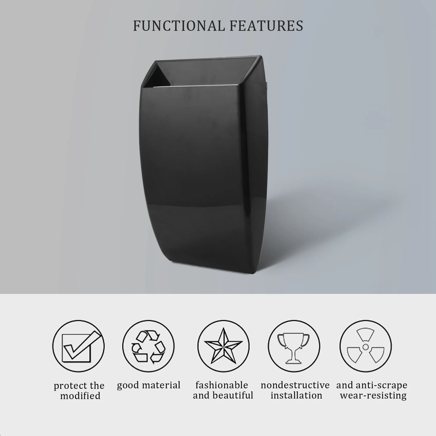 غطاء محرك السيارة الجديد، فتحة تهوية عالمية لتدفق الهواء باللون الأسود مع شبكة