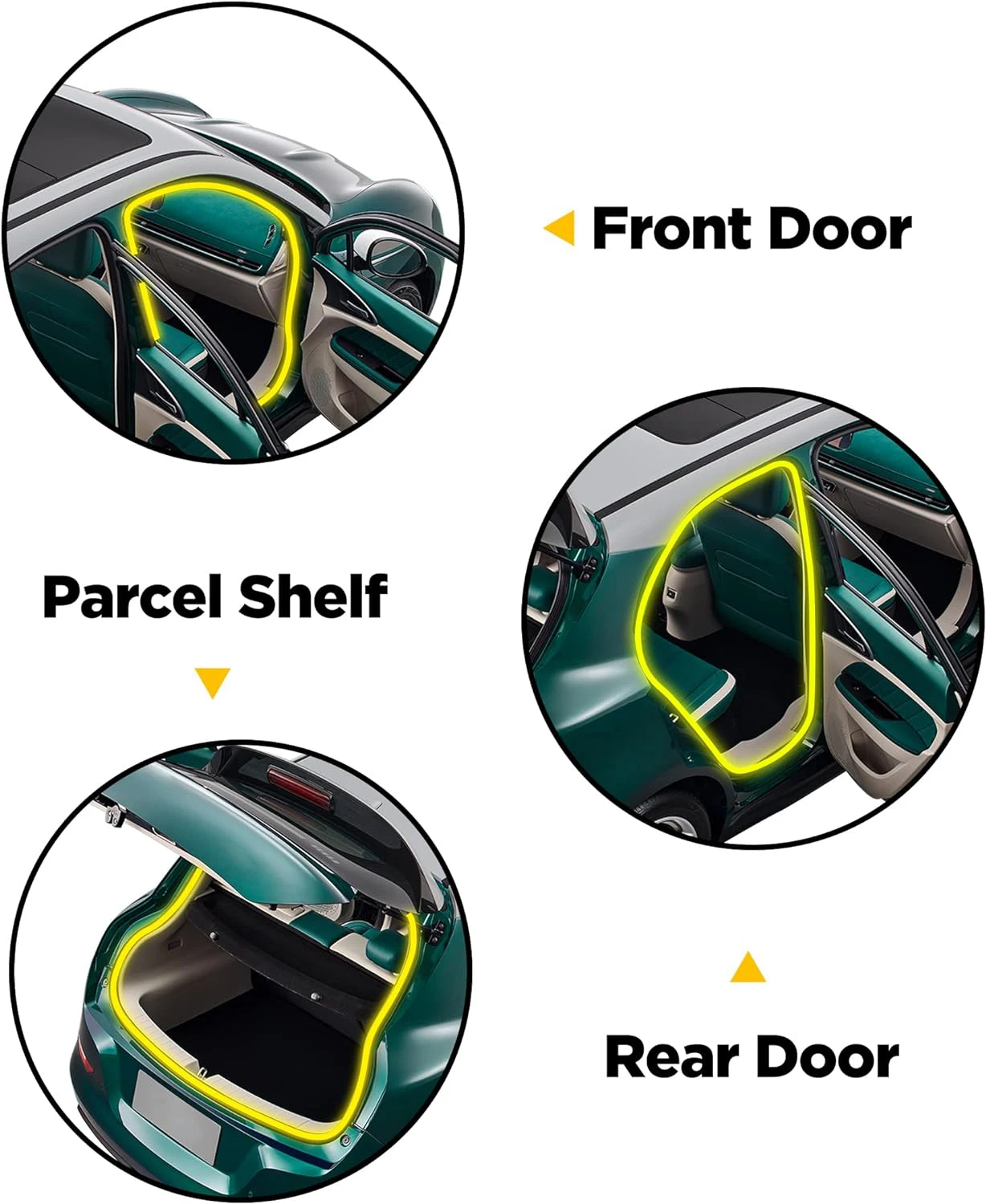 

3-метровая резиновая уплотнительная лента для дверей автомобиля, универсальные звукоизоляционные уплотнительные ленты с боковой лампой из ПВХ для автомобильных дверей, лодок, домашние герметики