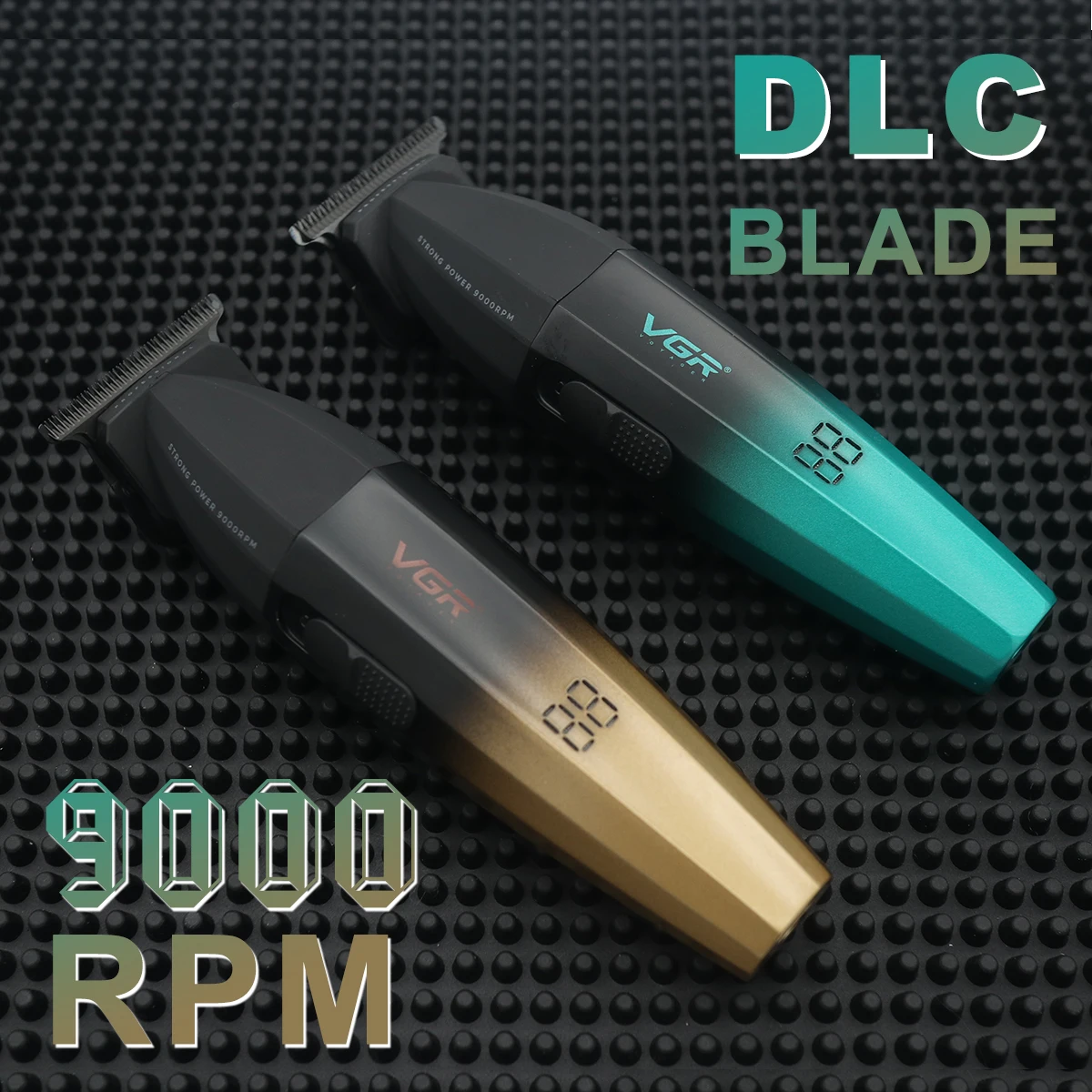 

VGR V-906 Профессиональная машинка для стрижки волос 9000 об/мин DLC T-Blade Керамическое лезвие с нулевым зазором Цельнометаллическое мужское стрижка волос Baber