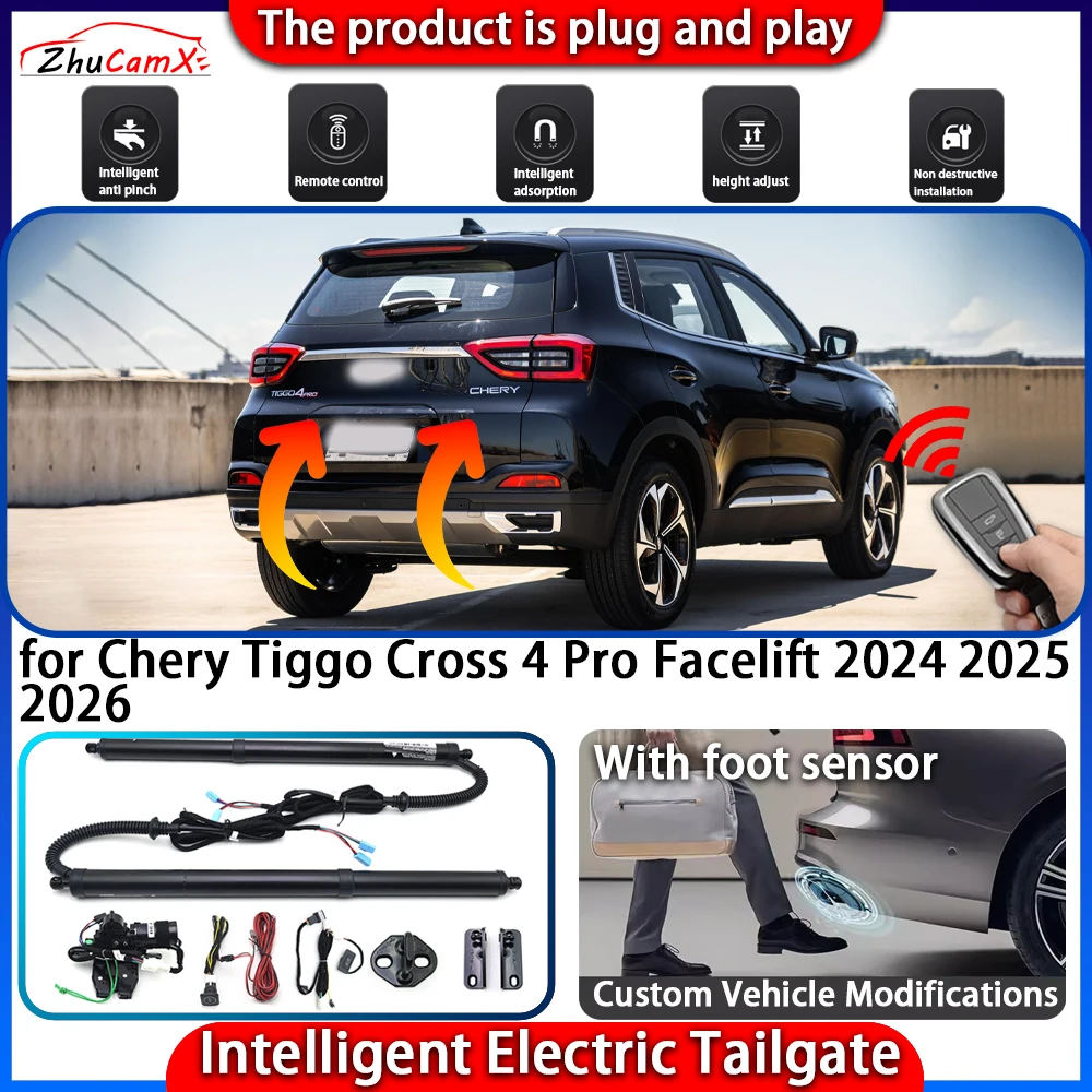 

Smart Powered Tailgate System for Chery Tiggo Cross 4 Pro Facelift 2024 2025 2026 Automatic Intelligent Electric Trunk Lift