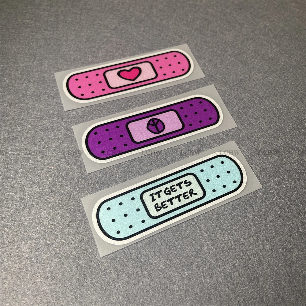 Adesivos Criativos para Carro BAND AID Get Better, Decalque para Capacete de Motocicleta, Corrida, Janela de Carro, Gráfico para Carroceria