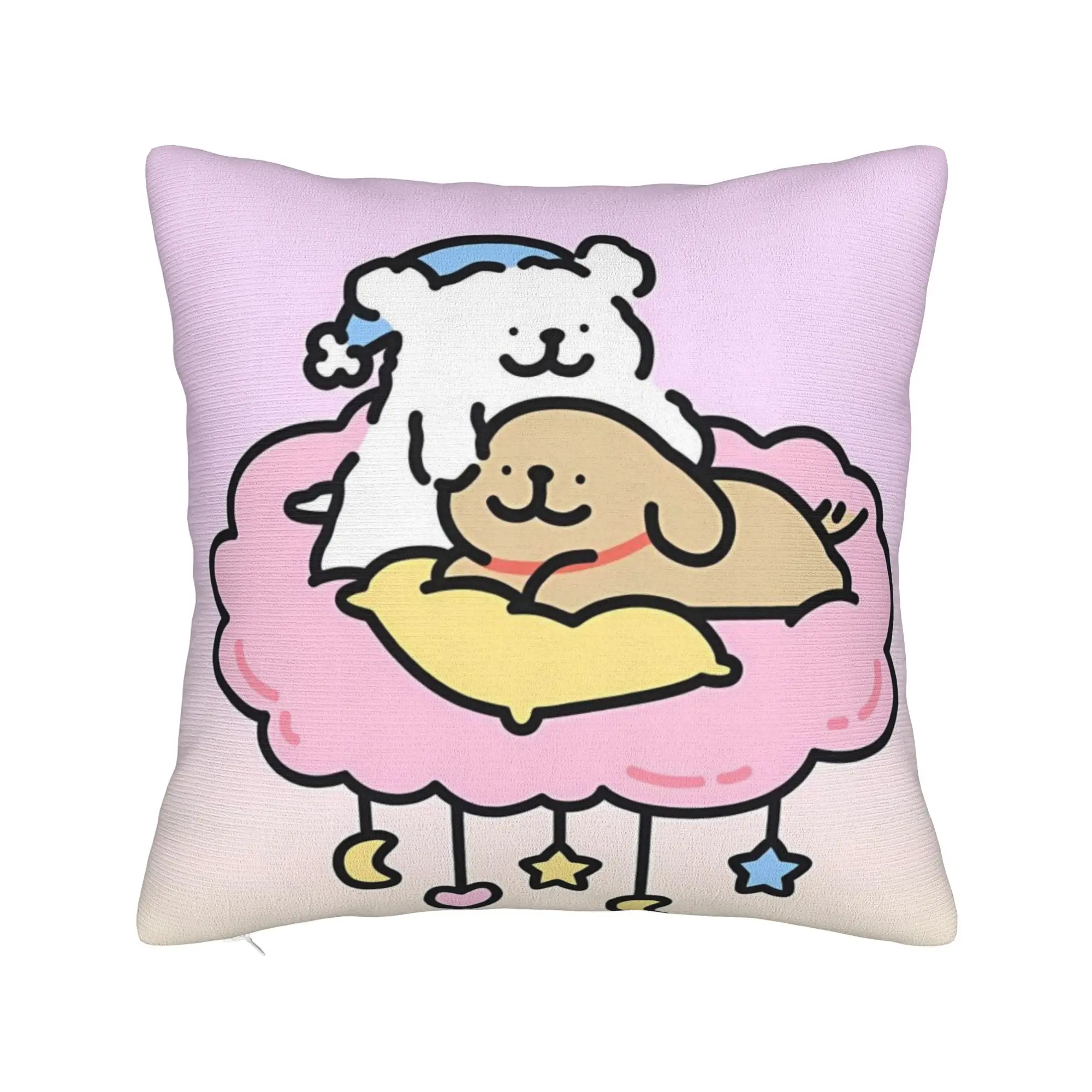 Maltese Line Dog Pillowcases  Morden Pillow Case For Sofa Home Decoration Comfy Pillow Cover