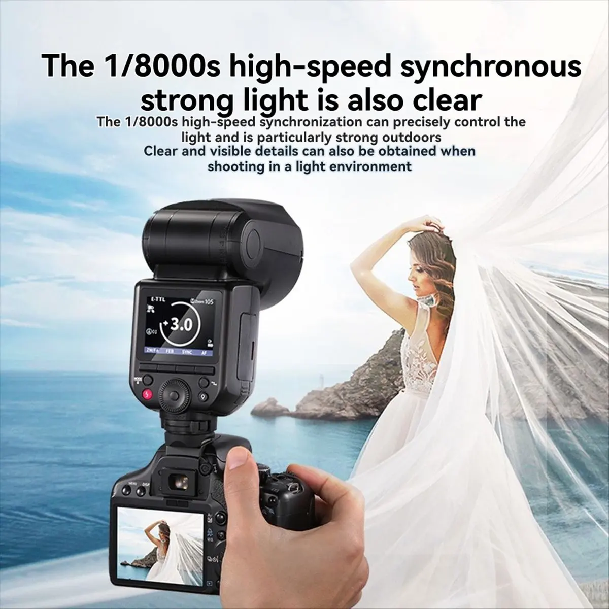 

(A32M) Для NEEWER Z2 PRO 2.4G TTL круглая вспышка Speedlite с полной мощностью 600 Вт, беспроводная, совместима с Godox и Canon