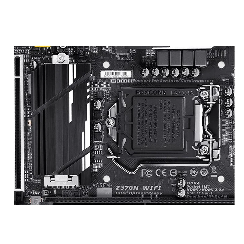 Imagem -02 - Placa-mãe do Computador Usado para Desktop Mainboard Intel Z370 Z370n Wifi Usb3.0 Sata3 Ddr4 32g Lga 1151