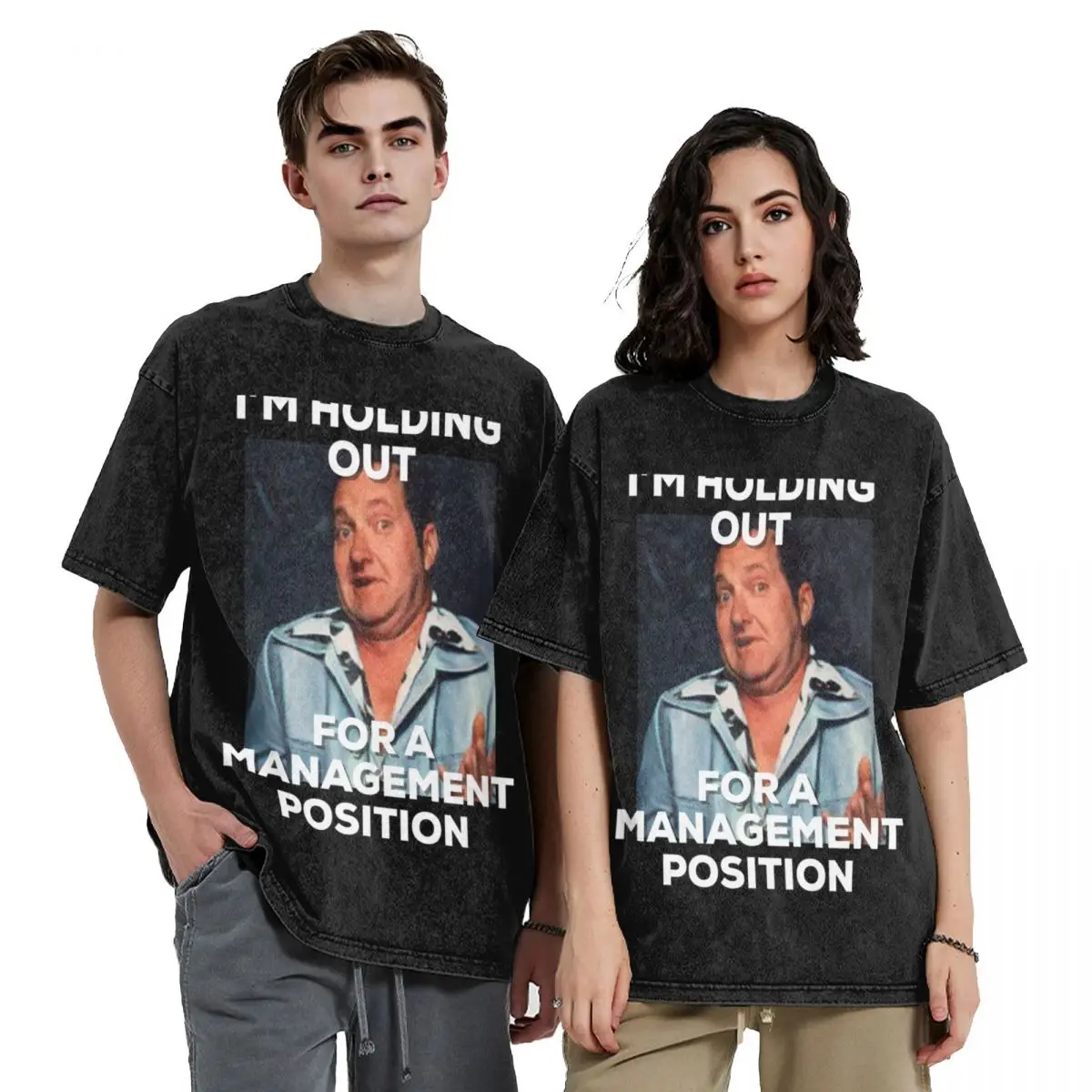 

lazy Cousin Eddie holding out for management funny graphic design T-Shirt oversized Funny t-shirts outfits for men