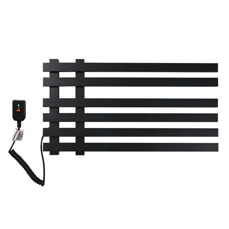 

Black, no punching, electric towel rack, bathroom, intelligent constant temperaure, carbon fiber, multi-functional drying and