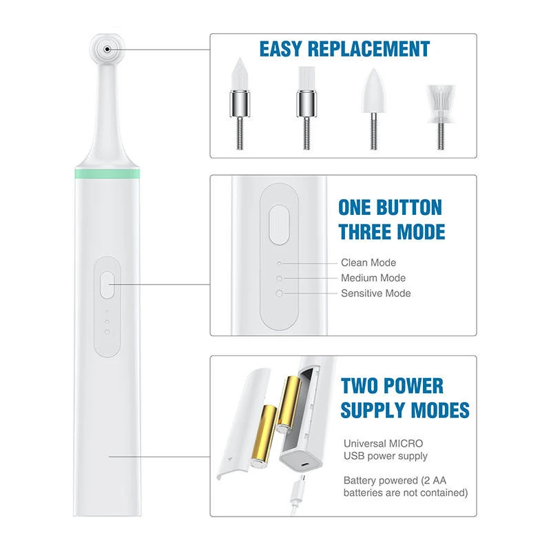 Portable Trasonic Pet Dental Stone Removal Machine with Four Replacement Heads