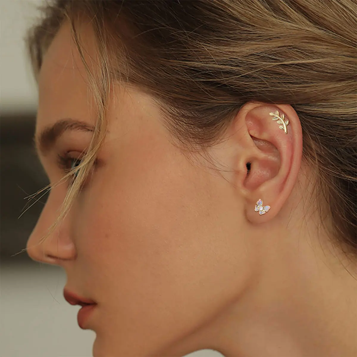 Opal Screw Back Women Plant Guangdong Classic Stud Earrings Earings For Womens