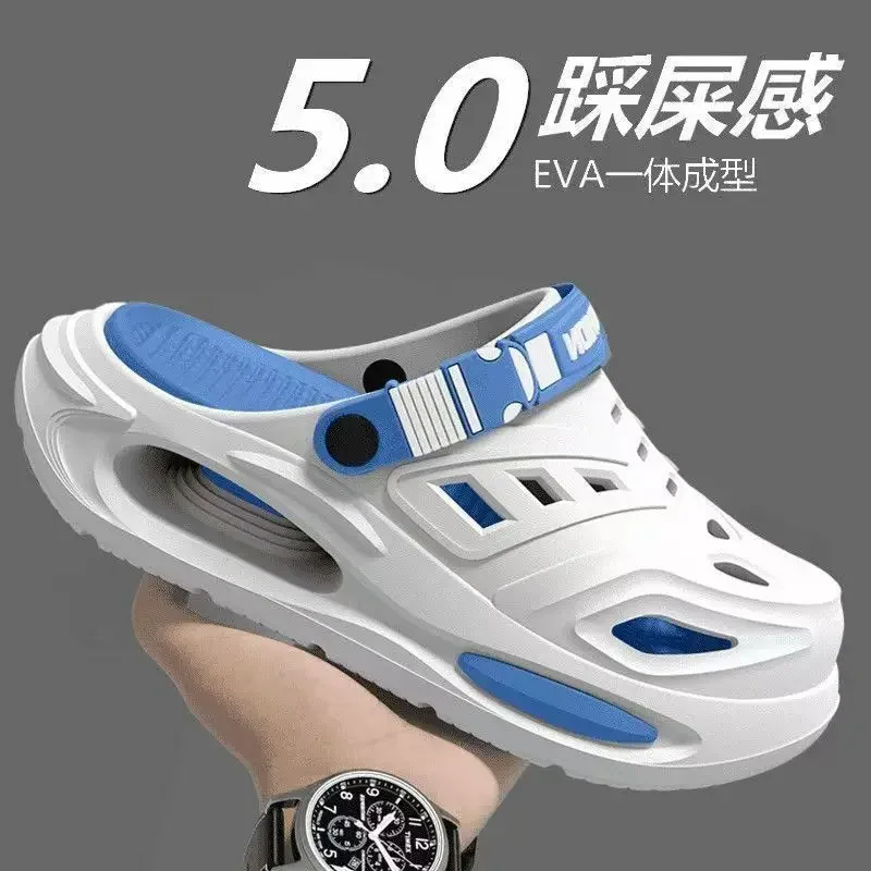 Herren Sommer Sport-Slipper Rutschfeste Freizeitsandalen Weiche Sohle Outdoor-Strandschuhe Atmungsaktive Bequeme Dicksohlen-Sandalen – Detail 7
