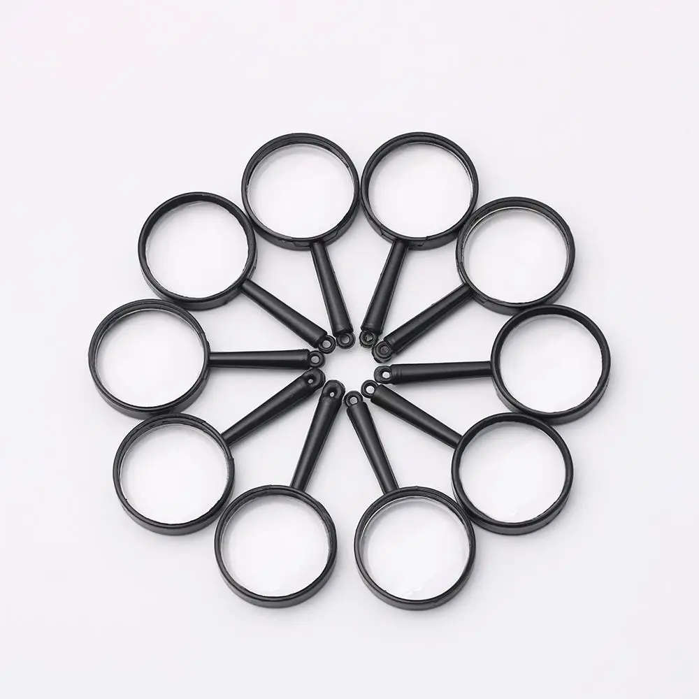 Plastic 1/5/10 Pcs Educational Tool Insect viewer  5X Magnifying Jewelry Loupe Reading Glass Lens Hand Held Magnifier