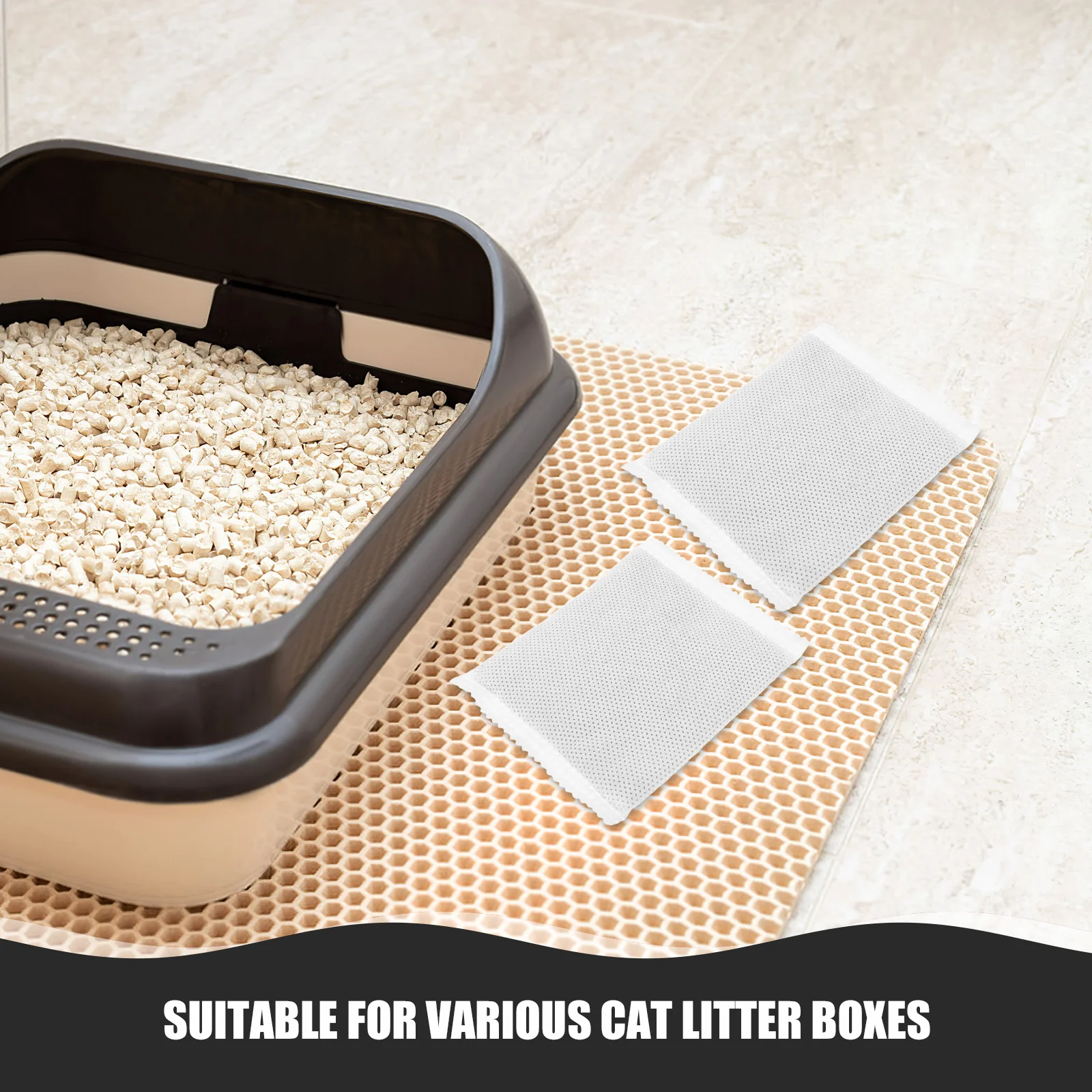 

6Pcs Cat Litter Box Charcoal Filters Carbon Replacement High Efficiency Odor Universal Fresh Filter
