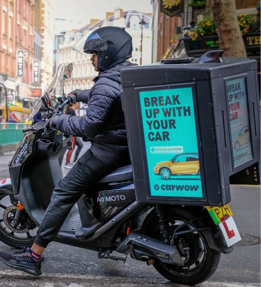 

Динамический полноцветный светодиодный рюкзак для доставки на мотоцикле, 3D модные коробки для доставки еды, рекламный светодиодный экран