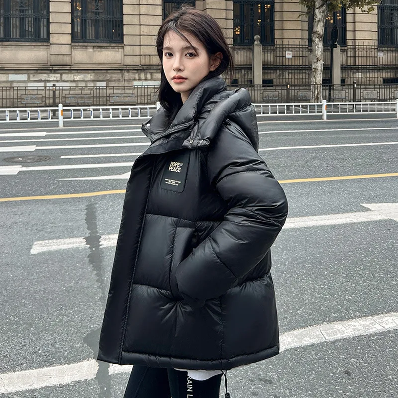 Womens New in Outerwears Women Clothing Hooded Winter Down Jacket Women Trending Fashion Short Parkas Down Coats