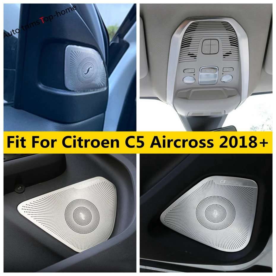 Car Door Speaker / Pillar A Loudspeaker / Reading Light Lamp Frame Cover Trim Accessories For Citroen C5 Aircross 2018 - 2022