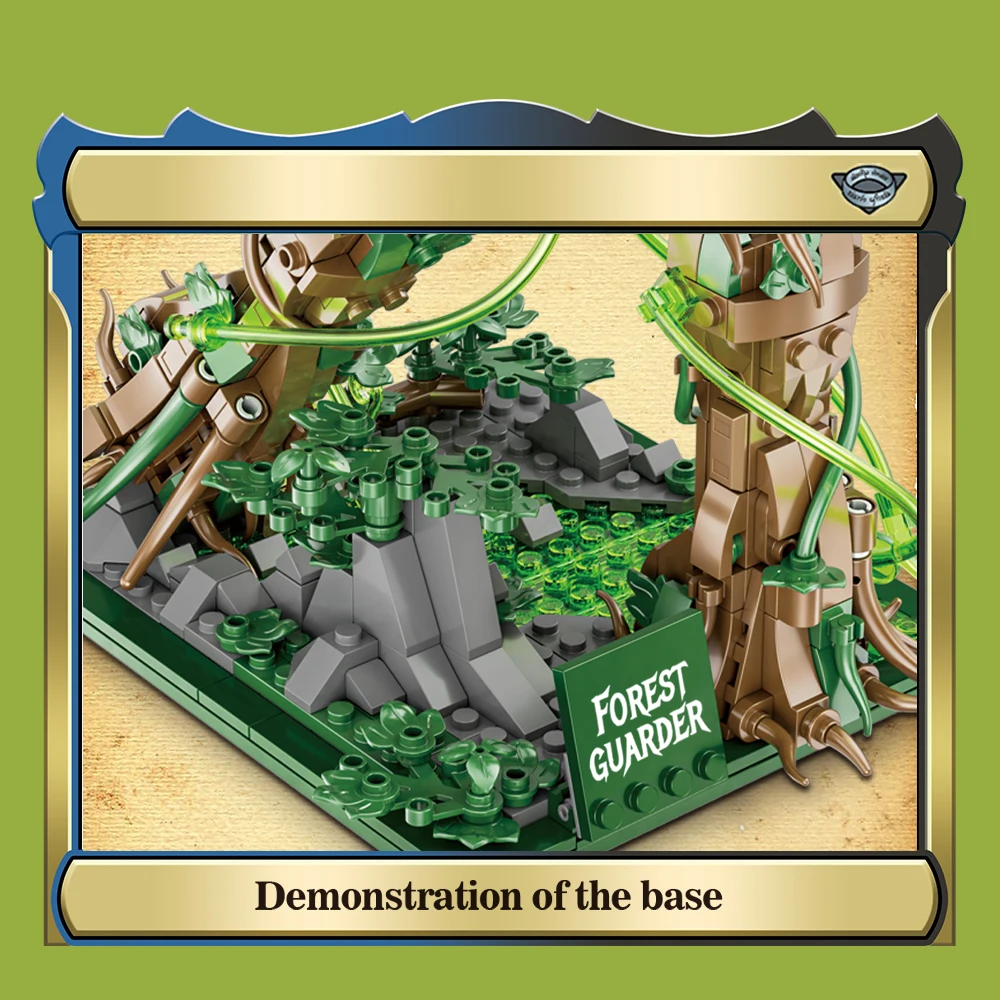 مجموعة مكعبات بناء Creative Forest Guardian MOC مجموعة نماذج تجميع فنية هدية للأطفال هدايا عيد الميلاد وعيد الميلاد والهالوين #4