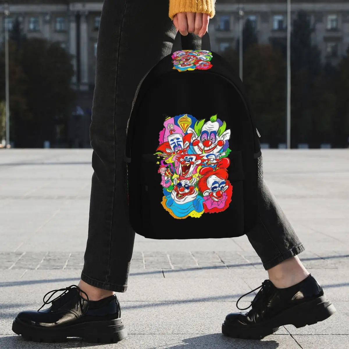 Killer Klowns From Outer Space Backpack Student BookBag Children School Bag Computer Shoulder Bags for Men Women