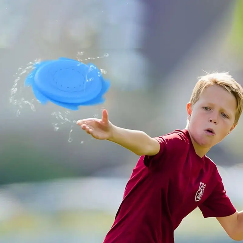 Flying Disc Toy Splashing Backyard Games Toys Flying Disc For Play In Park And Beach Gardens Families Camping Pools Thrilling