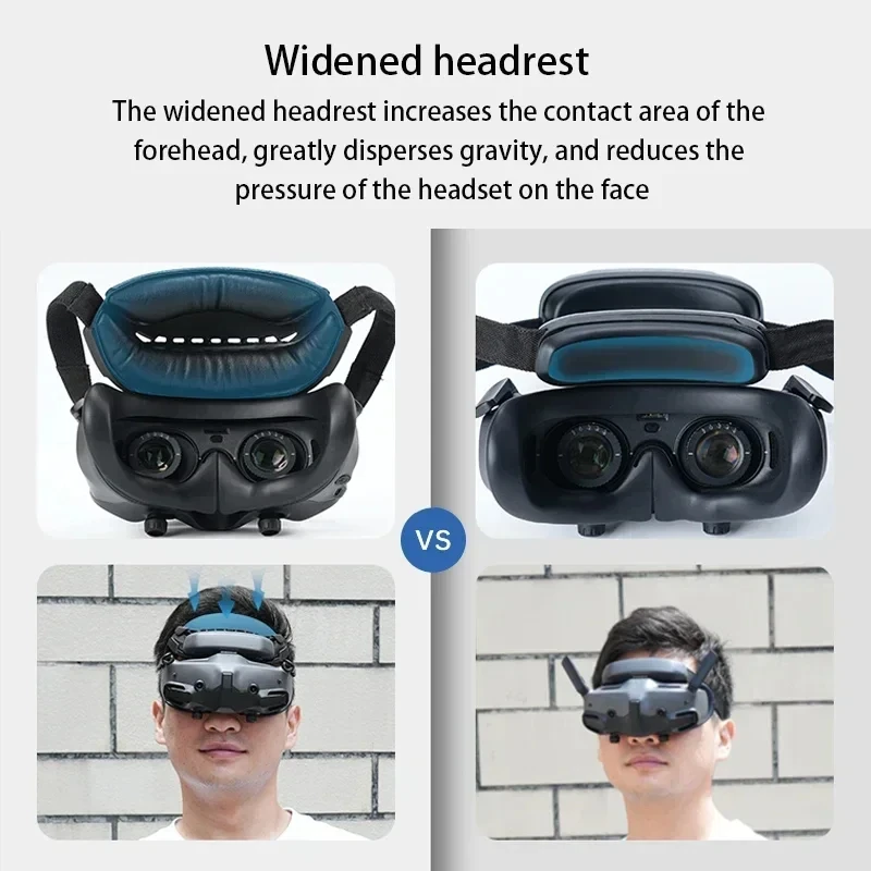 RCSTQ Wide Forehead Pillow For DJI Avata 2 /Dji Neo Google 3 Facial Decompression Headrest for DJI Google3 Drones Accessorys