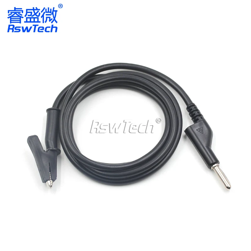 1PCS Banana Plug To Alligator Clip Power Test Line High Voltage Experimental Wire Component