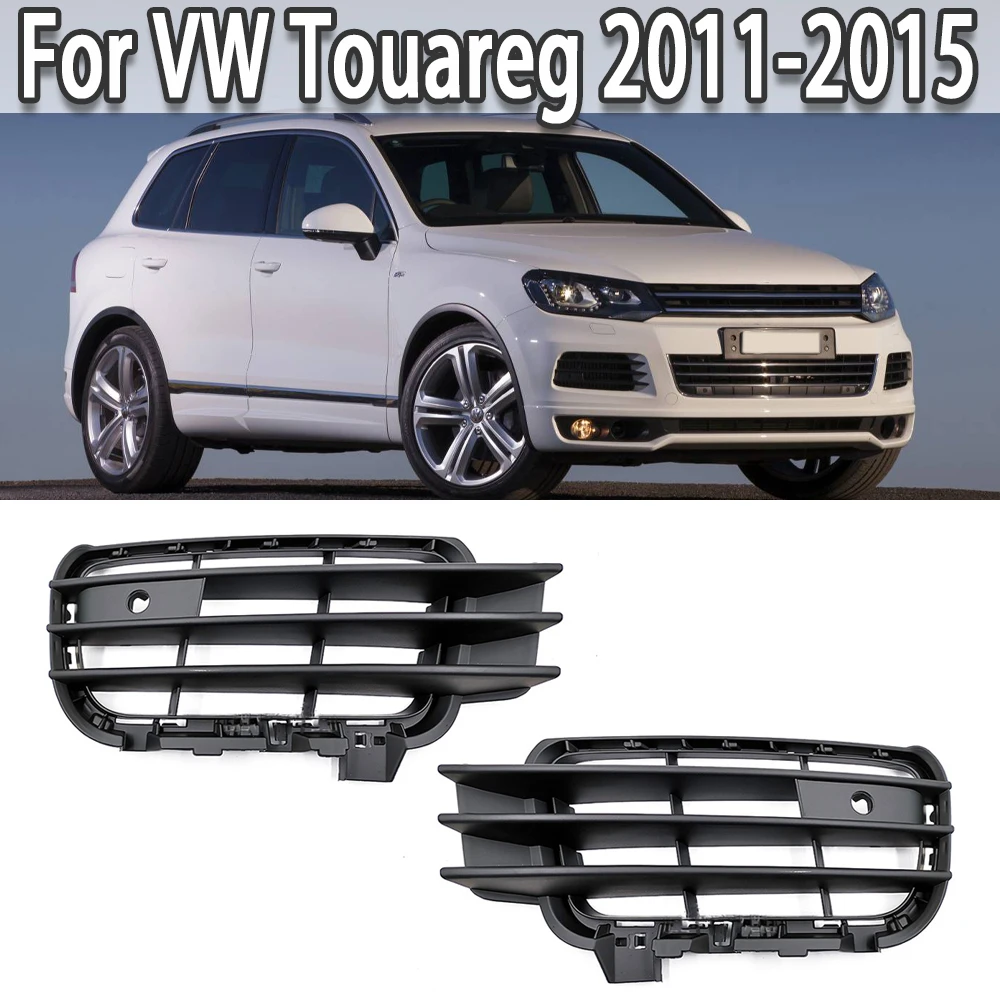 Car Front Bumper Fog Light Lamp Grill For VW Volkswagen Touareg 2011 2012 2013 2014 2015 7P6853665A 7P6853666A