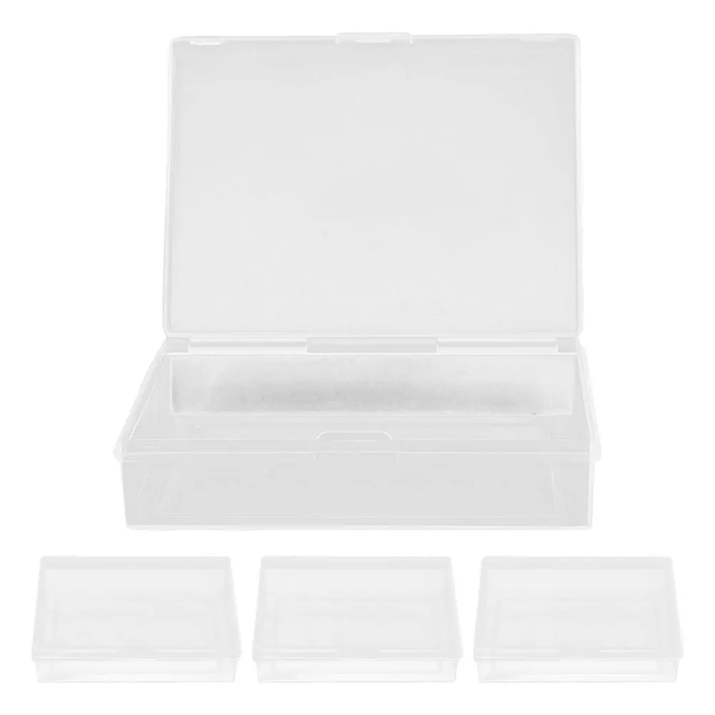 

4Pcs Clear Playing Card Case Portable Card Storage Box Compact Durable Holder for Travel Deck of Cards Holder Gaming Cards Box