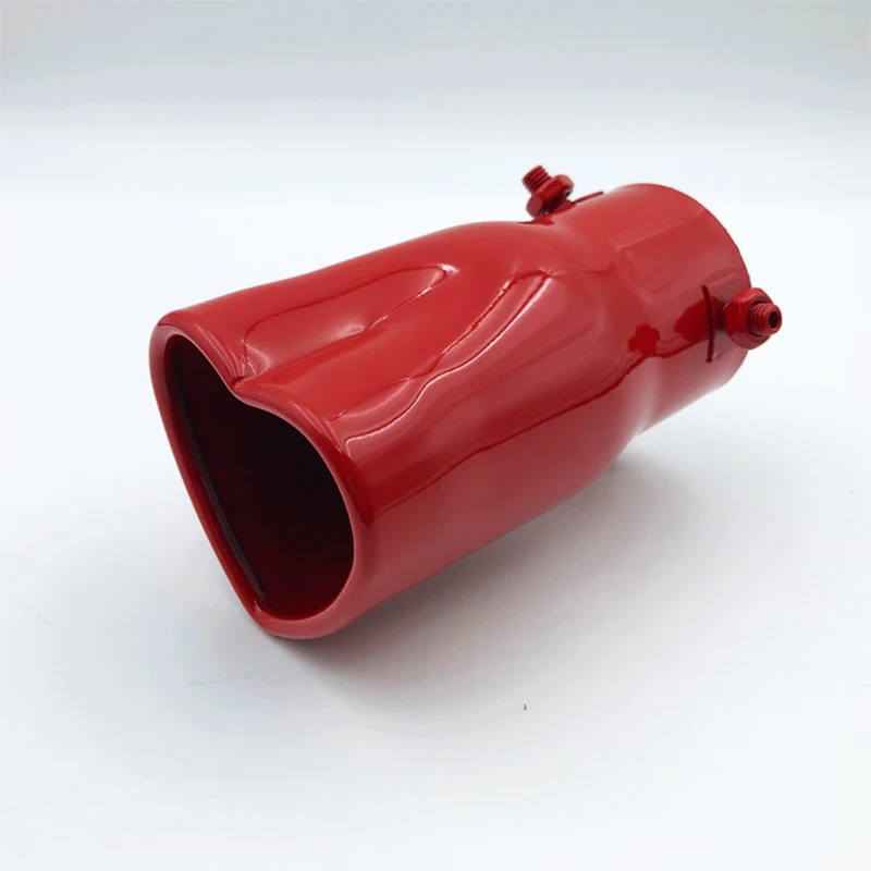 New Design Heart Shape Style 2.5 Inch Exhaust Tips Stainless Steel Rear Exhaust Tips Muffler Tail Pipe Car Accessories