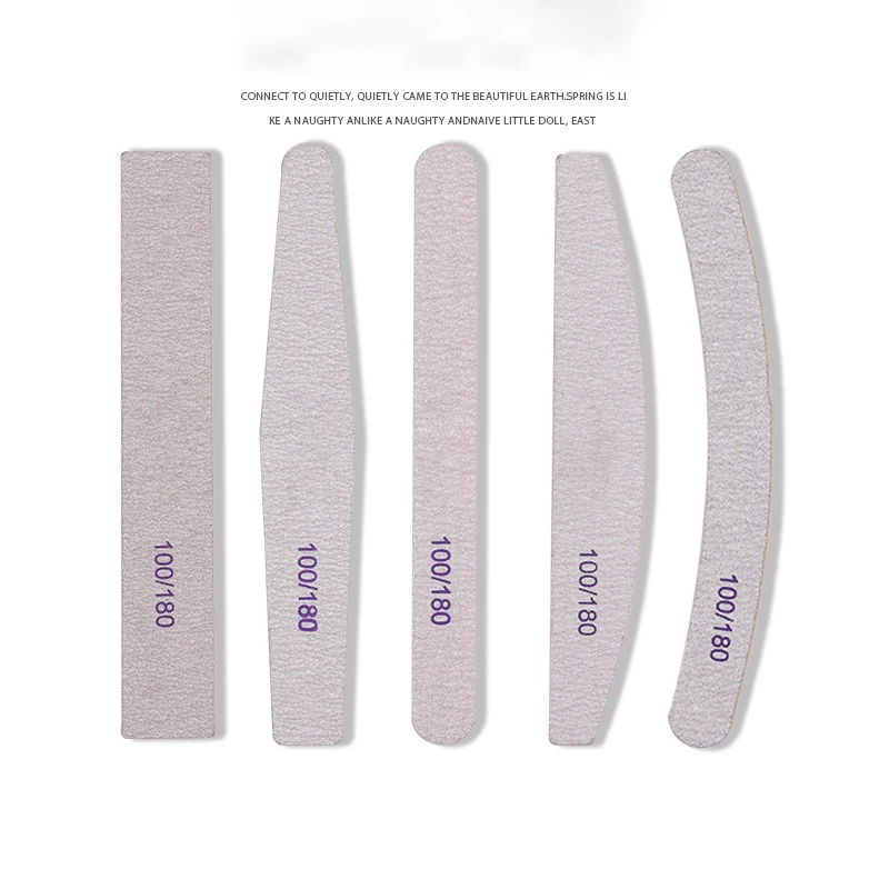 

Sandpaper Nail File 100/180 Double Side Sanding Buffer Block Nailfile Gel Nail Files Grinding Polishing Manicure Tools