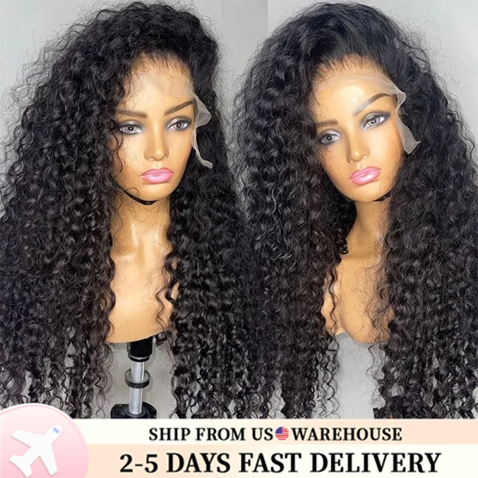 200% Loose Deep Wave 13x6 Lace Frontal Wig Brazilian 30 38 Inch 13x4 Water Wave Curly Lace Front Human Hair Wigs For Women