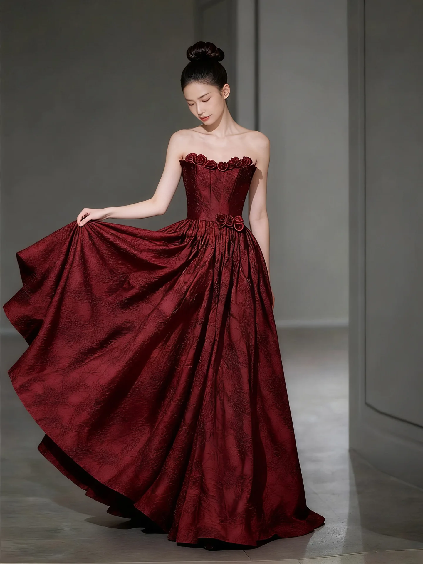 Formele avondjurken Klassieke strapless feestjurk Formele galajurk Aangepaste elegante feestjurken Vrouw 2026