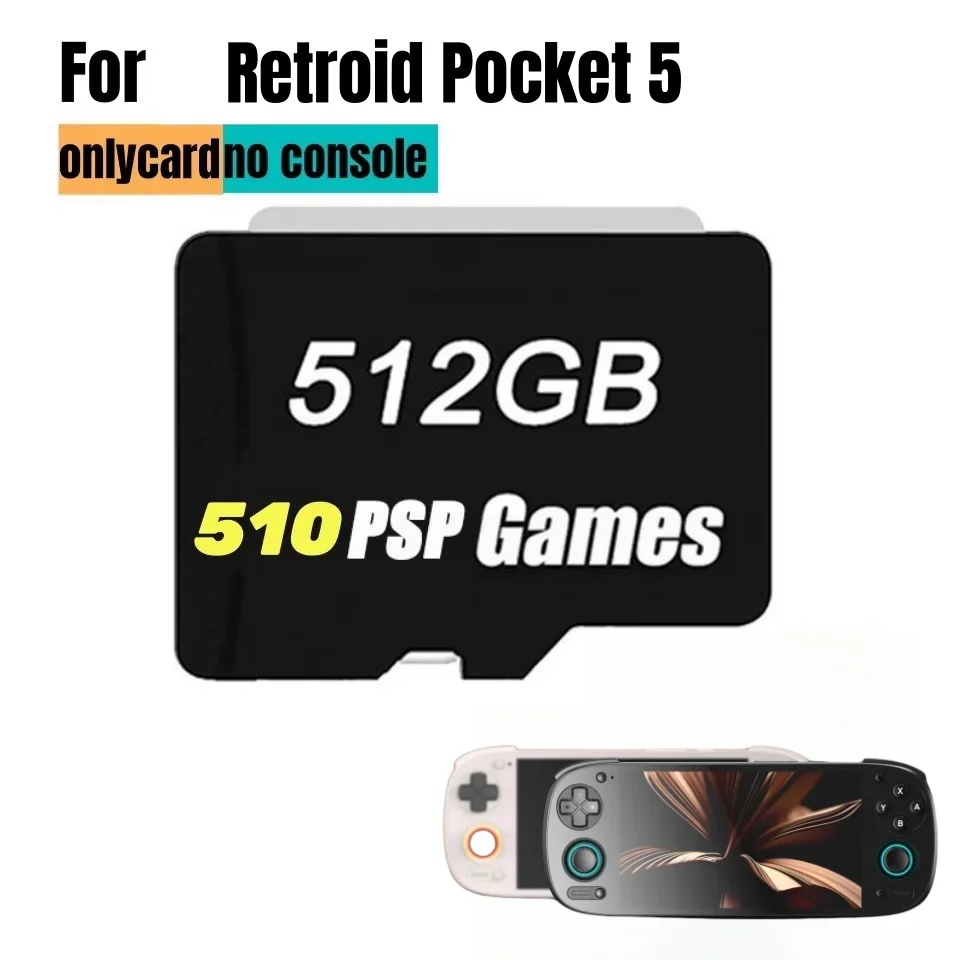ل Retroid Pocket 5 المحمولة المحمولة لعبة TF بطاقة الذاكرة بطاقة شعبية الكلاسيكية الرجعية لعبة فيديو لعبة PS2 PSP 3DS Android13 هدية