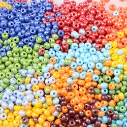 0.4cm Random Color Mix High Quality Round Glass Seed Beads Loose Spacer Beads for Jewelry Making Bracelet DIY Accessories